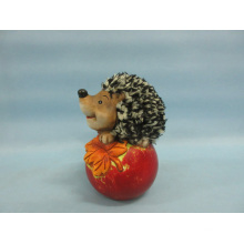 Apple Hedgehog Shape Ceramic Crafts (LOE2535-C12)